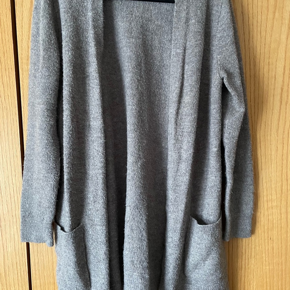 Old Navy Gray Open-Front Women's Cardigan with Pockets